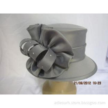Beautiful Special Gray Ladies Church Hats With Drawstring S